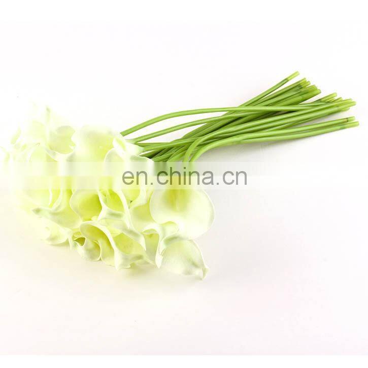 Calla Lily Artificial Flowers Bridal Wedding Bouquet Wholesale Artificial Flower 20 head Latex Real Touch Flower Bouquets