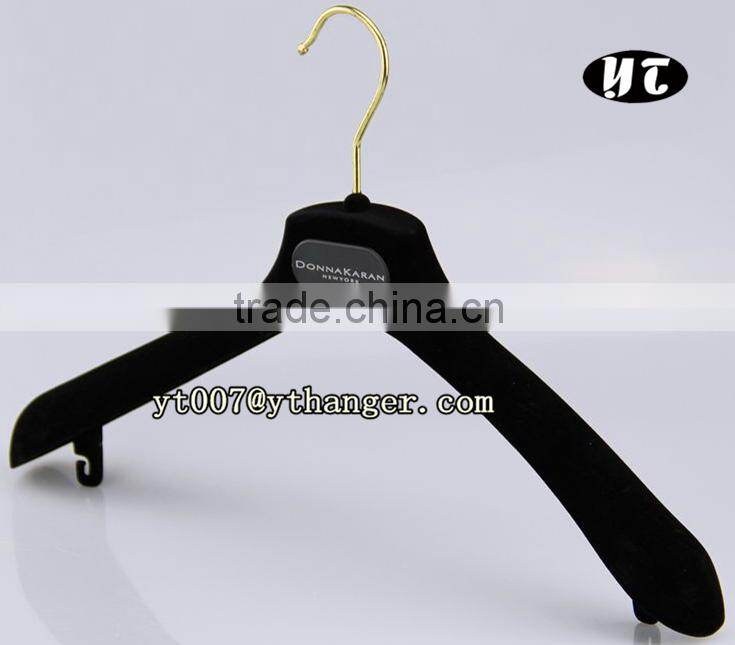 Flocked hanger,velvet coated hanger and pants hanger with clamp