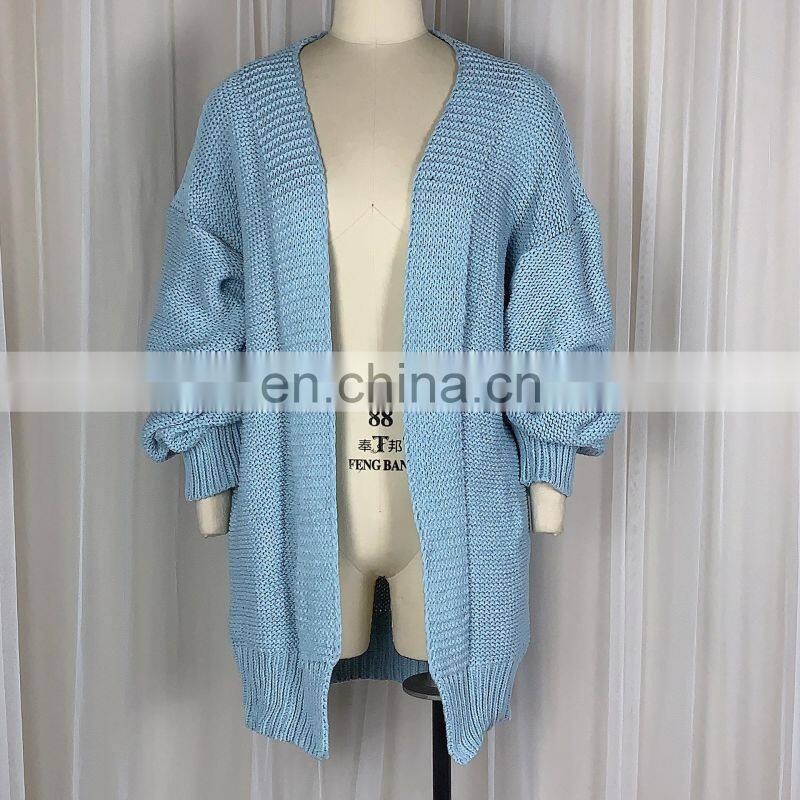 Wholesale custom new cardigan sweater cardigan warm seahorse jacket loose casual long sleeve jacket