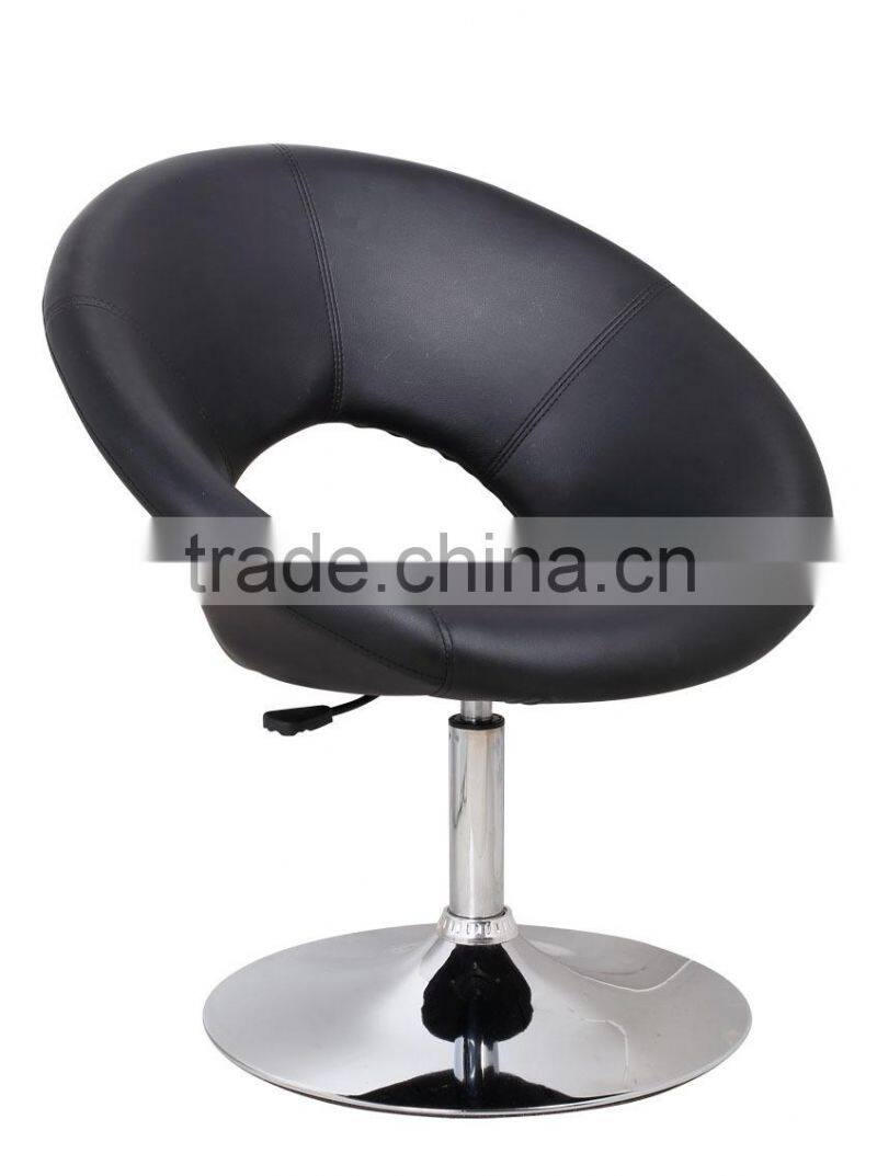 cheap design pu metal high swivel bar lounge chairs