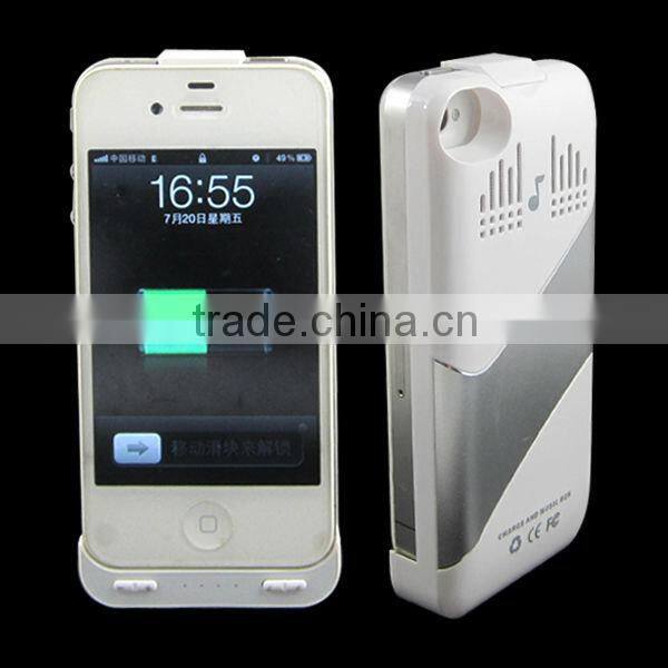 1800mah battery speaker for iphone4