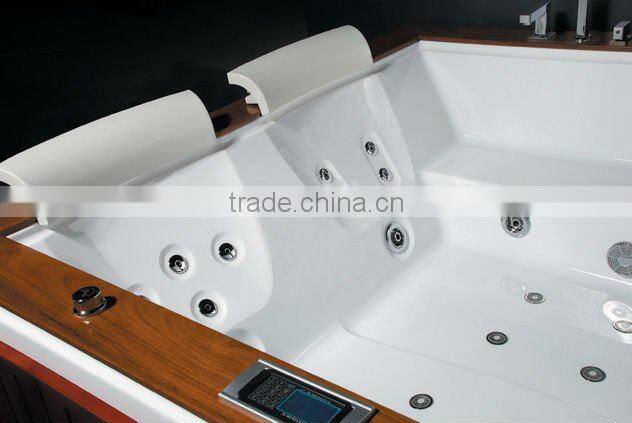 Luxury Square Whirlpool massage bathtub with bubble jets