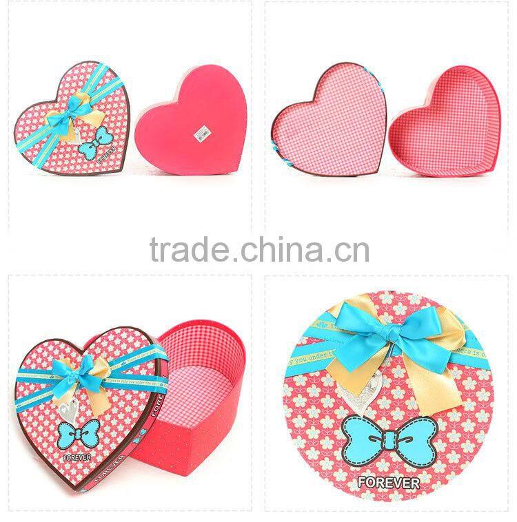 heart shape gift paper box set