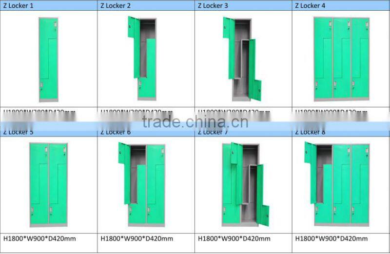 Modern Appearance Bedroom Furniture Single Door Metal Wardrobe Cabinets