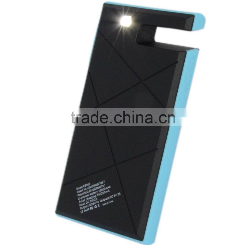 suction solar power bank 8000mah mobile power bank