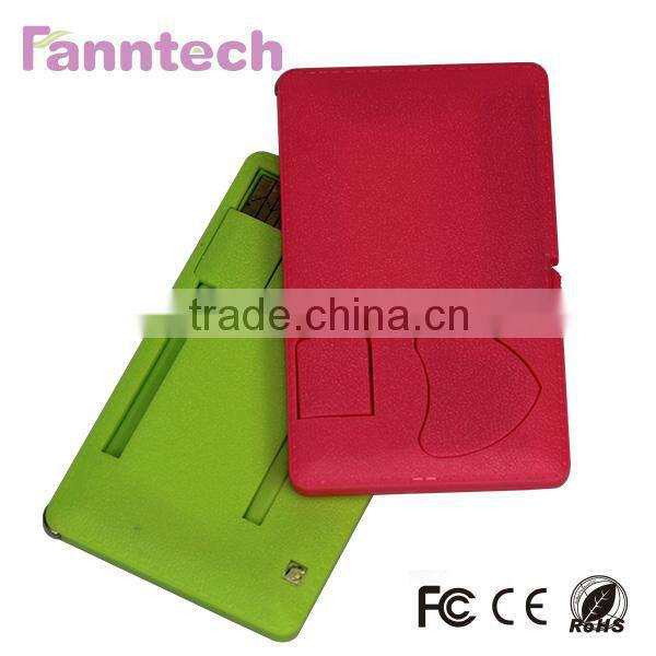 Super Slim Portable Credit Card Power Bank for Smartphone