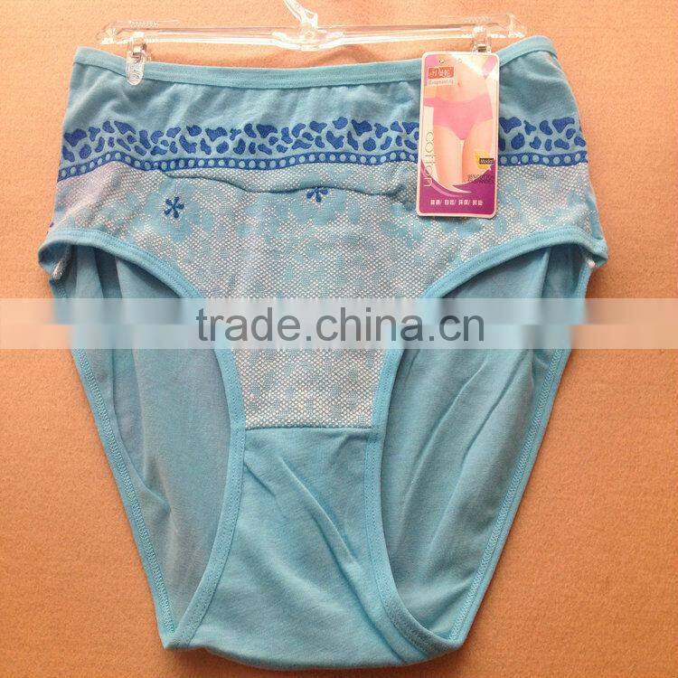 0.49USD High Quality Mixing Colors Cotton Material Large Size Fat Sexy Ladies Panties/Thongs (jlhnk216)