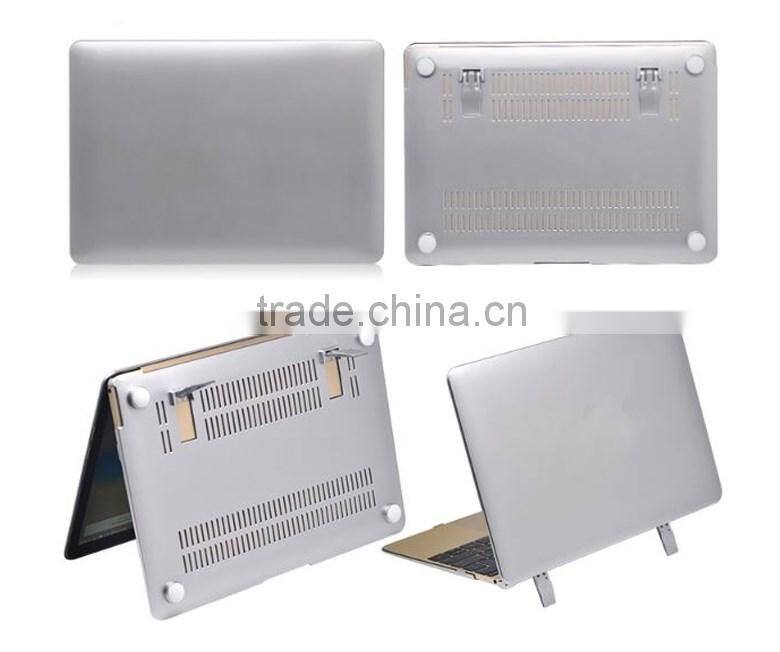 Slim Matte Laptop Cover Case with Fold Kickstand for Macbook Pro 13 inch