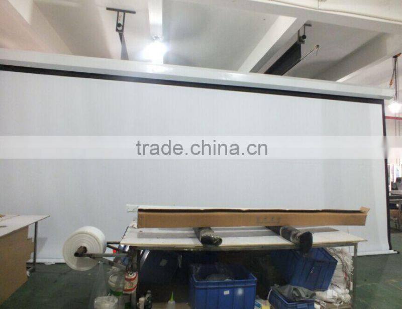 BW Remote Control Wall Mount Fixed Frame Screen/Electric Projection Screen
