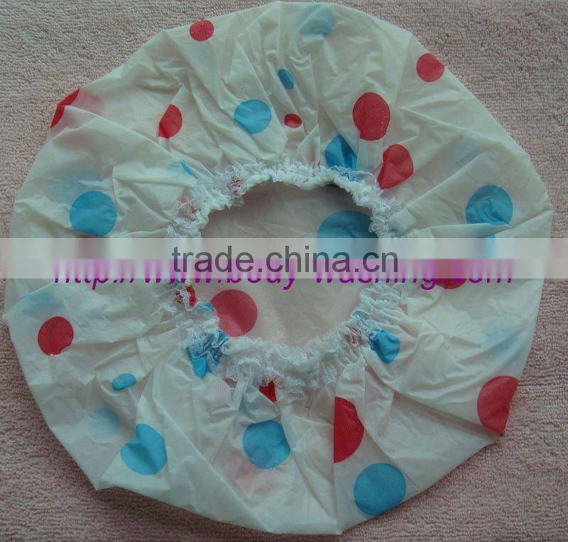 Dot Waterproof shower cap