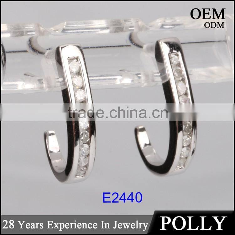 Latest earring design jewelry ring shape earring wholesale