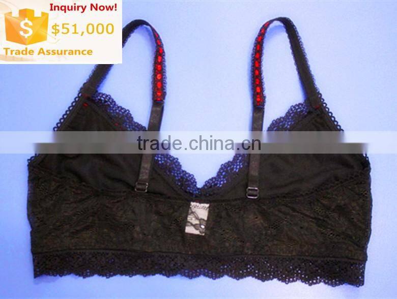 sex lace & mesh bra ,No mold cup