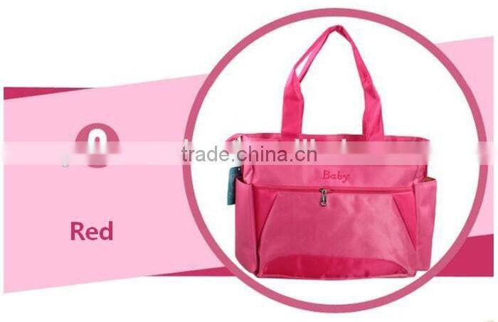 Wholesale tote one shoulder mommy baby diaper bag