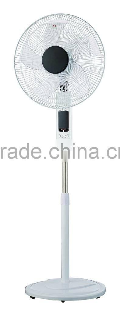 Electric stand fan with remote control