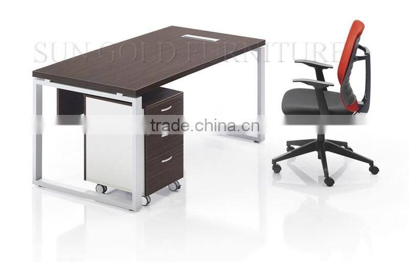 Modern executive office computer table steel office furniture (SZ-ODB346)