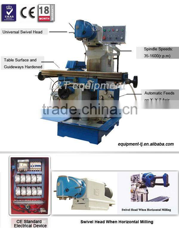 X6232A Universal Swivel Head Universal Milling Machine Price