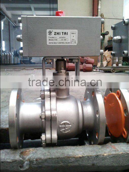 stainless steel hydraulic actuator ball valve