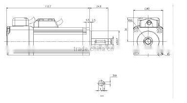 100W 40mm small ac servo motor