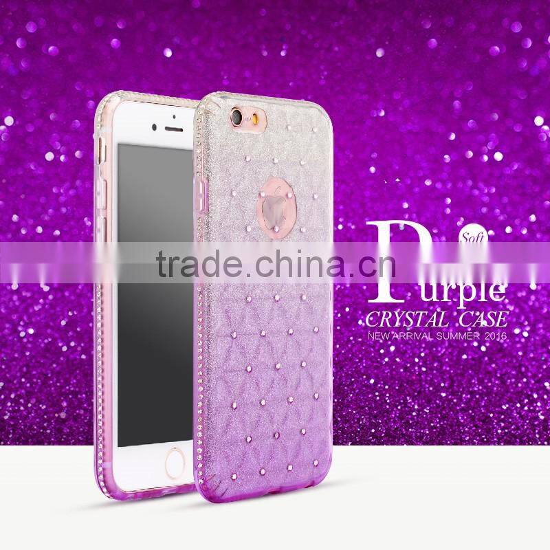 Wholesale phone cover glitter phone case for iphone6 plus