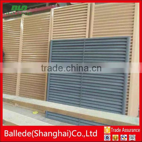 Architectural aluminum canopy louver