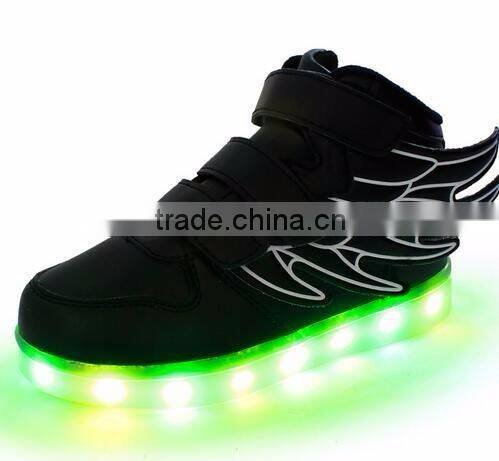 Brand New Kids Girls Boys LED Light Up Sneakers Luminous Casual Flash Usb Charger Led Light Girls Shoes With Led Light