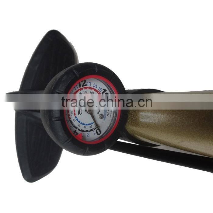 Bike Partner Bicycle Iron Air Floor Pump with Guage