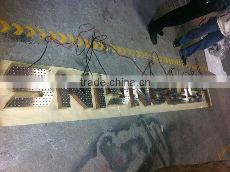 Punching holesrgb led moving sign