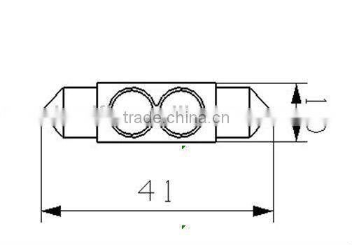 2W 36mm High power LED festoon ,36mm,39mm ,41mm.LED License light, Instrument light,