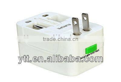 Universal World Travel AC Adapter Socket AU/UK/US/EU