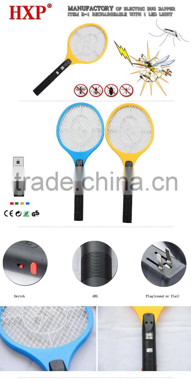 Wholesale Alibaba Rechargeable electric indoor mosquito killing bat with LED light