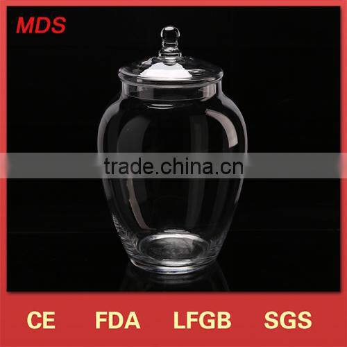 Tall good quality clear round belly 24 inch glass vase cylinder