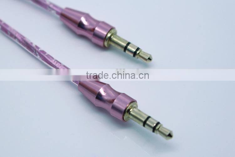 manufacture audio/DC3.5m to DC3.5mm transparent cable