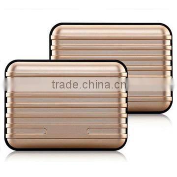 10400mAh large capacity suitcase style portable power banks with LED torch and flashlight