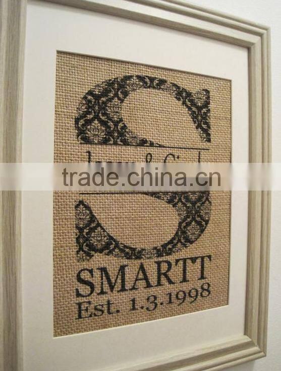 Personalized Monogram Hallowmas Burlap Blank Garden Decoration Flag