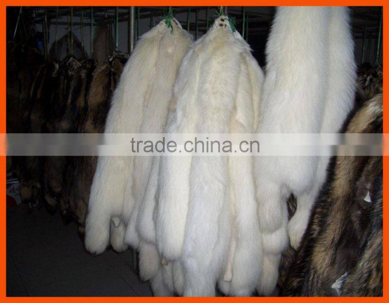 Factory prices white raccoon fur trim for hood