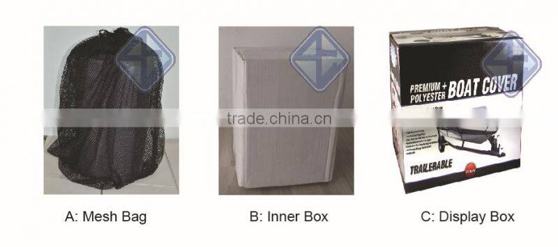 Cheapest 22' - 24' Length 150D Silver Polyester Boat Cover