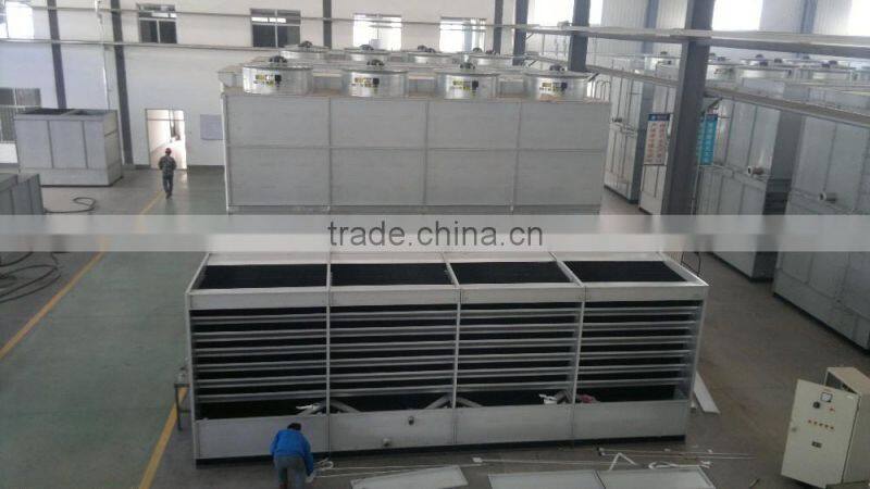 mixed flow series evaporative condenser