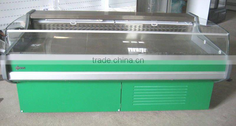 Commercial Fresh Meat display Freezer/Supermarket Refrigerated Showcase