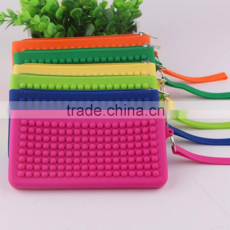3D bead design silicone fashion handbag