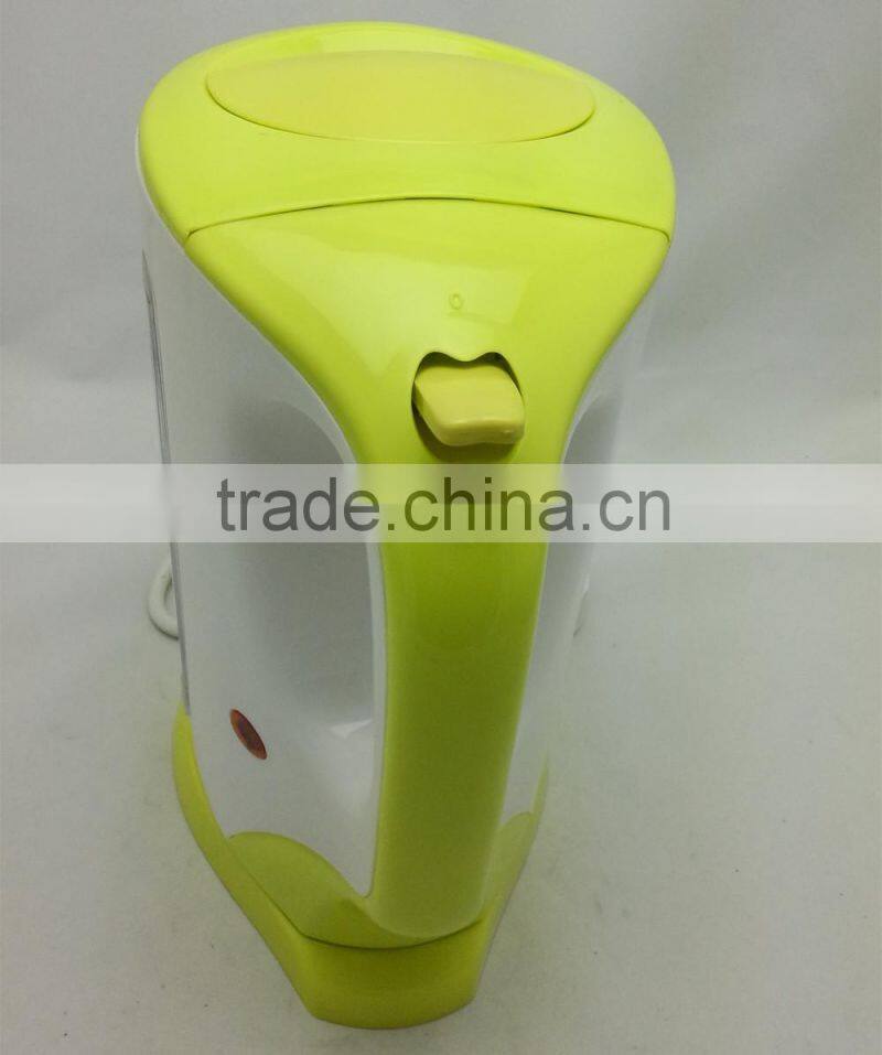 electrical Household 1.7L Cordless plastic electric kettle