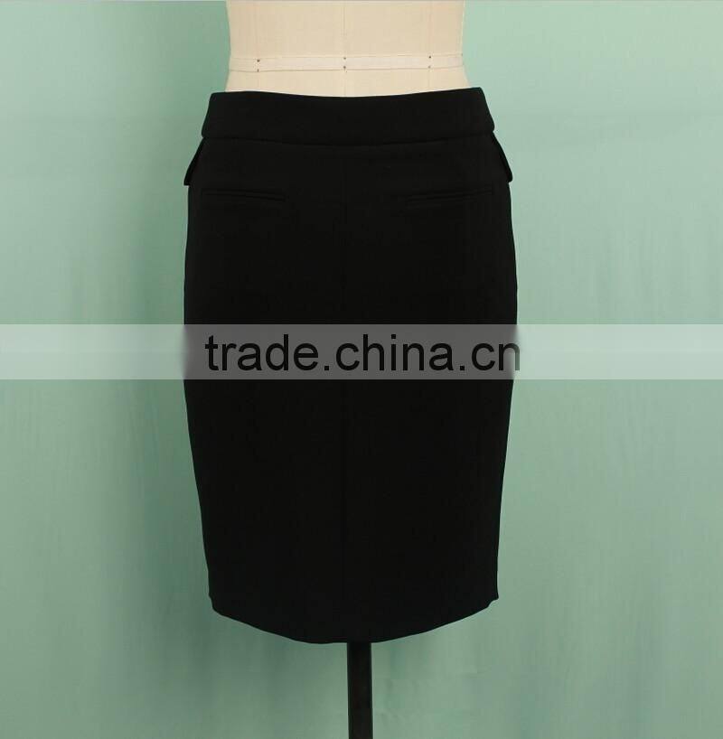 Latest ladies office wear designs short black pencil skirt formal short skirt