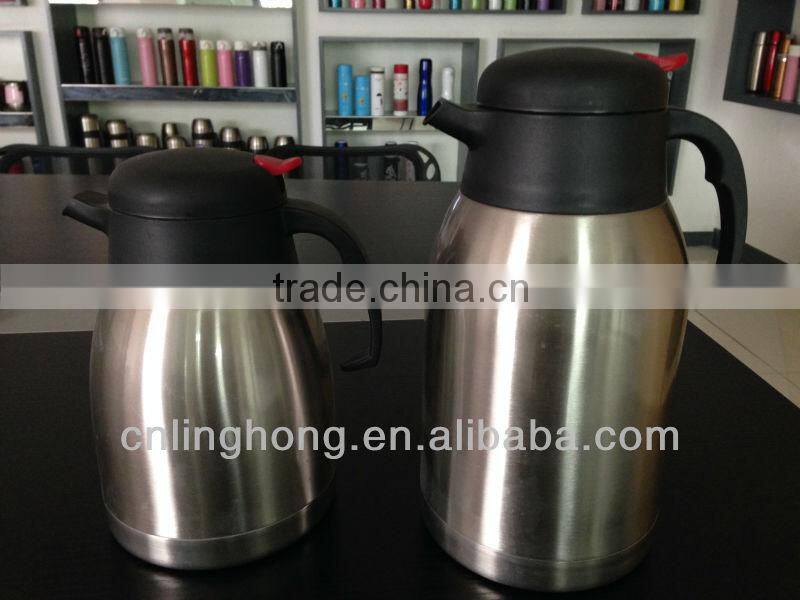 stainless steel double wall coffee pot/hot water pot