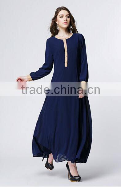 New Arrival Elegant Fashion Long Muslim Dresses for Women