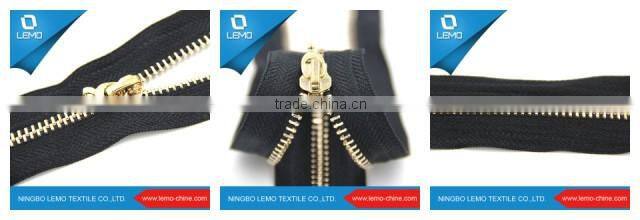 5# Large Gold-Plated Teeth Seperable Zipper