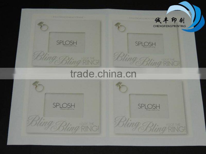 adhesive paper stickers with beauty design logo printed labels