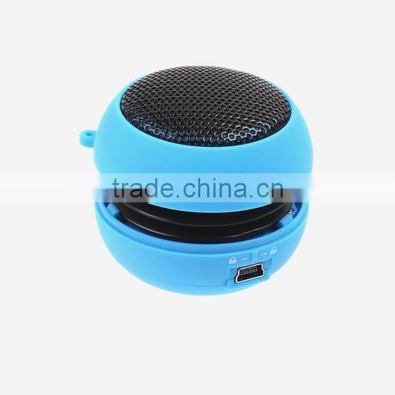 2016 HOT sell Hamburger Mini fashional Speaker for Laptop Computer iPod iPhone with 3.5 mm jack