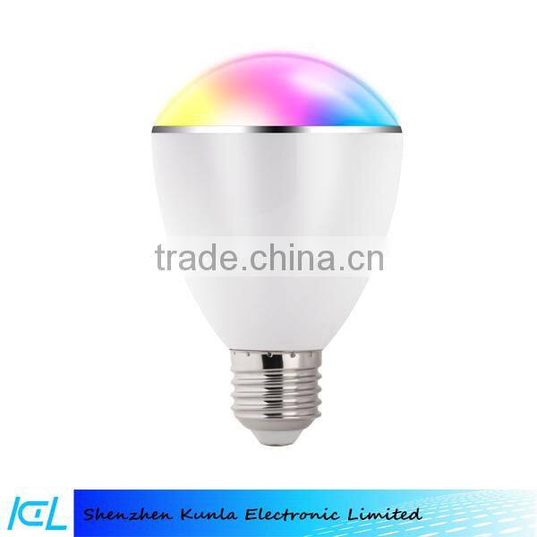 LED speaker bulb /Bluetooth Portable Led Light with LED White E27 Mobilephone App Control For Iphone Samsung