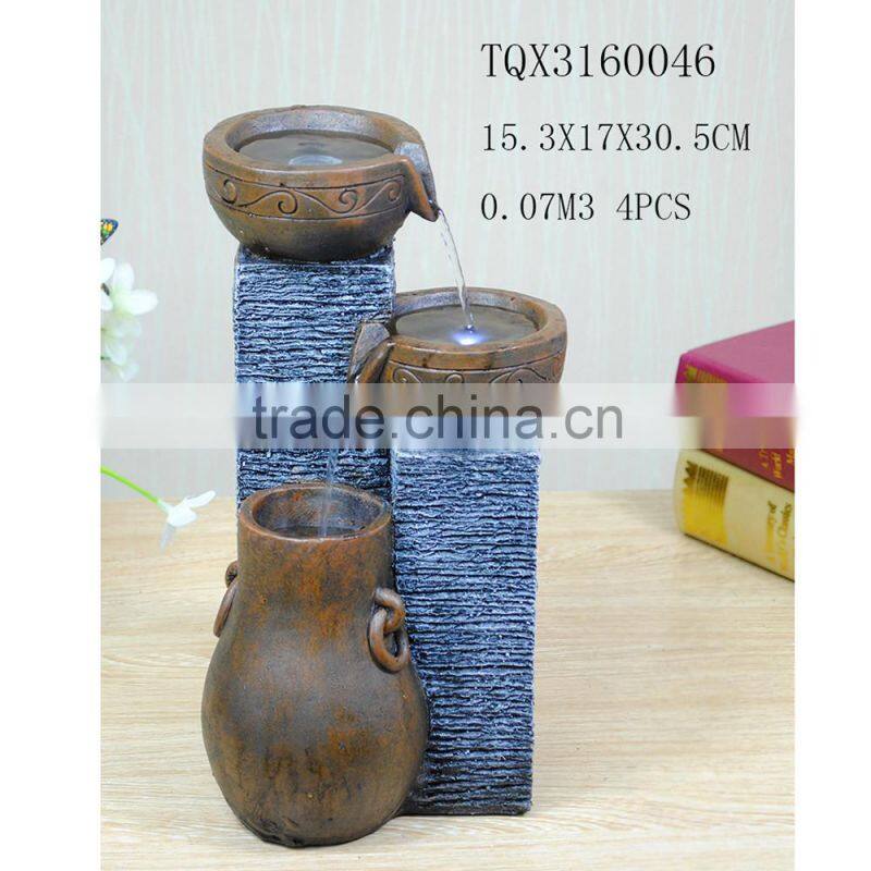Cheap price resin indoor mini garden waterfountain