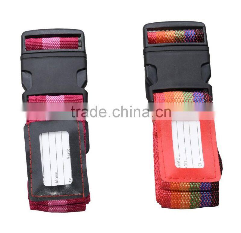 2015 new product colourful new design belt suitcase straps,exquisite design custom luggage strap