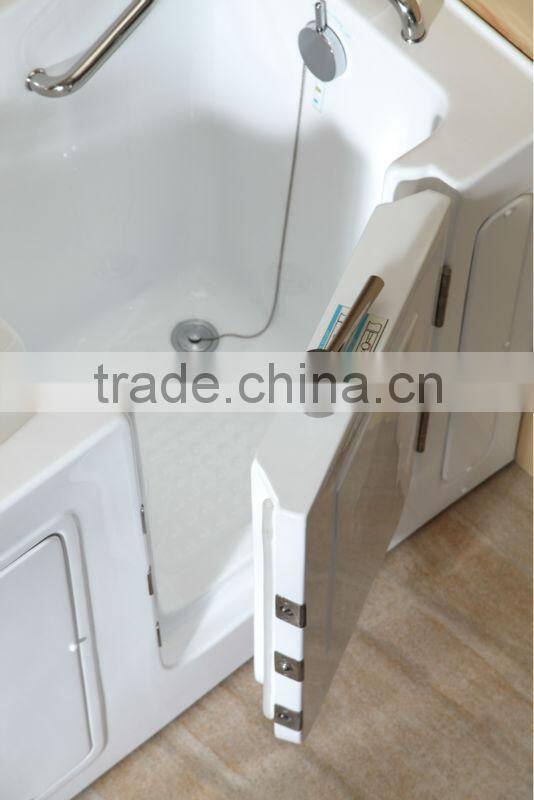 2016 foshan Massage Function Corner tub Safety Step in walk in tub